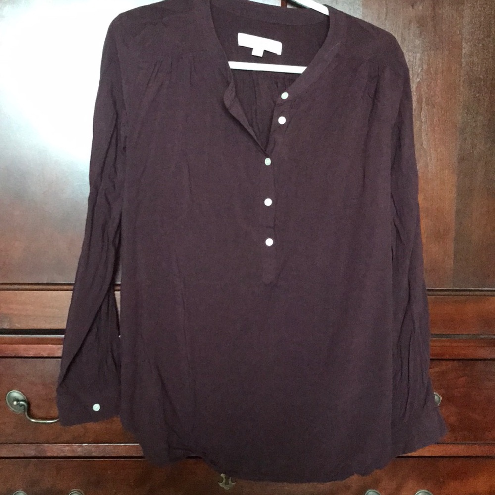 purple long sleeve top